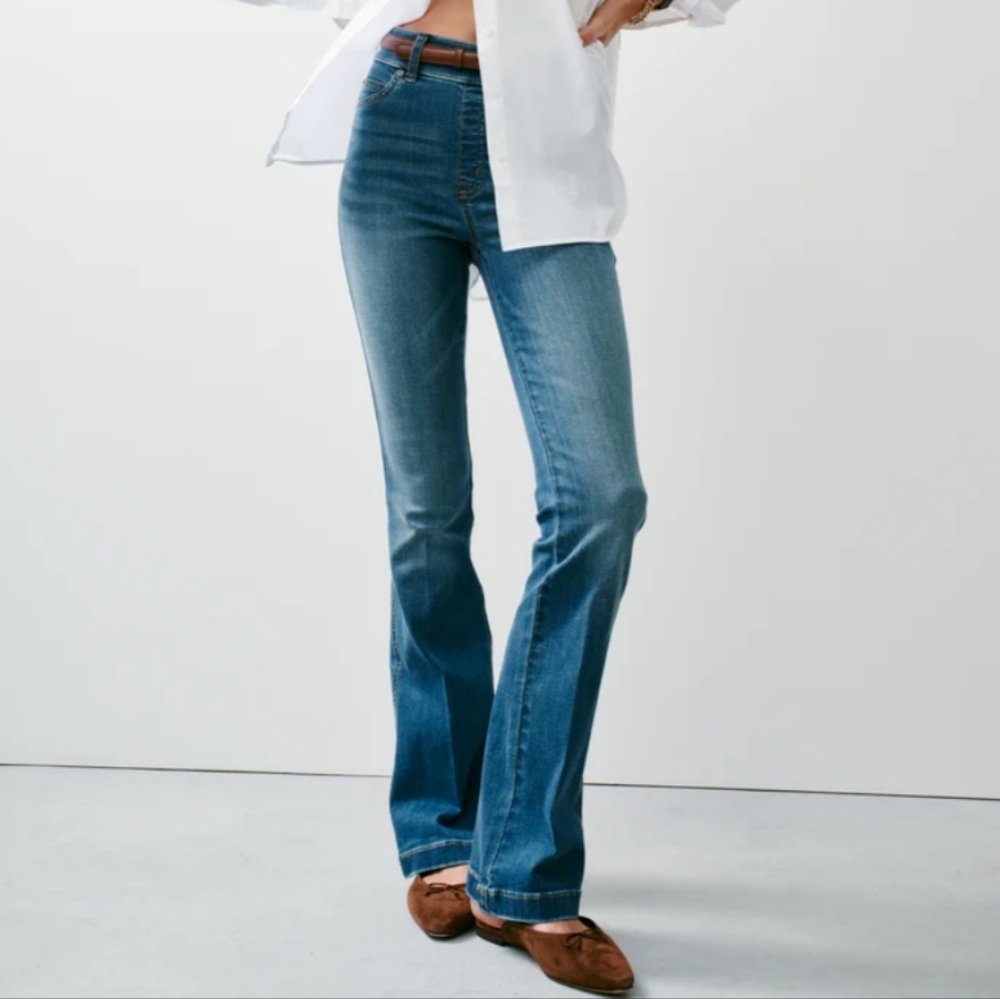 SPANX shape EveryWear Flare Jeans In Vintage Indigo